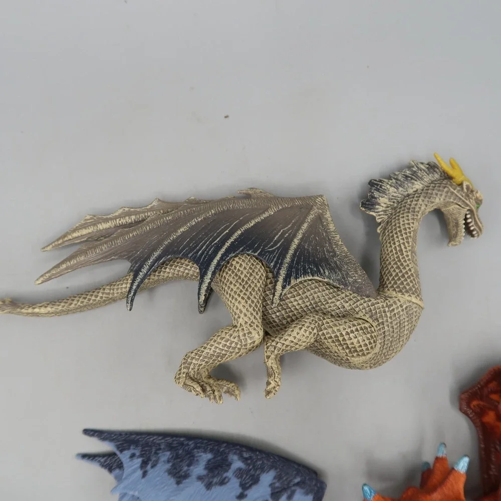 Dragons Lot Of 5 Poseable Kid Galaxy Dragons Toy Figure Fantasy 8 in